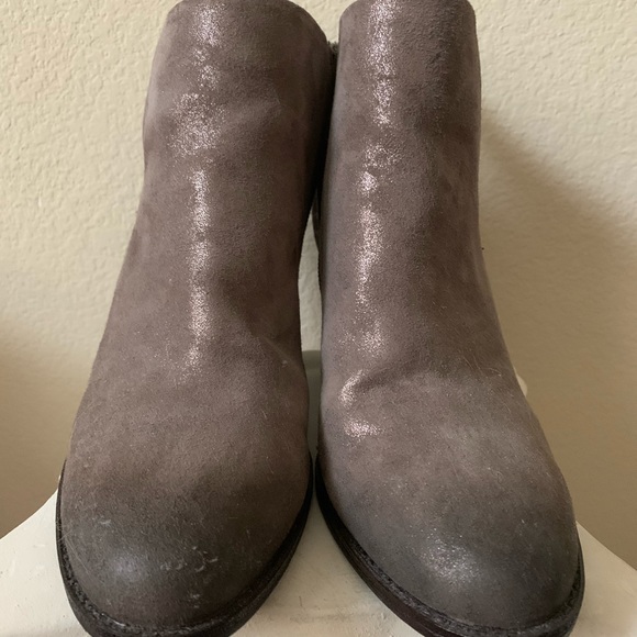 Grey Metallic Sofft Booties - Picture 2 of 6